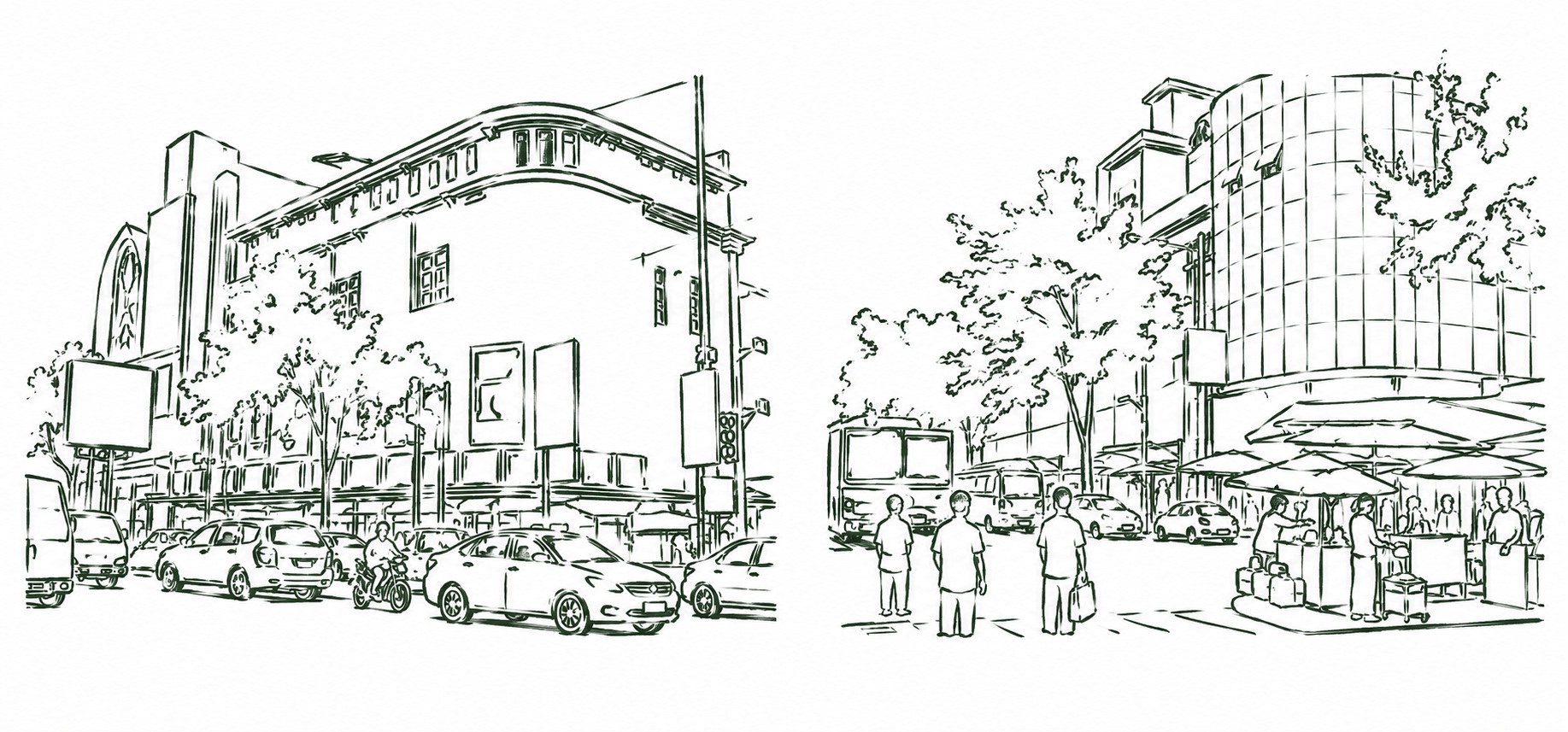 Pak Khlong Talat then and now